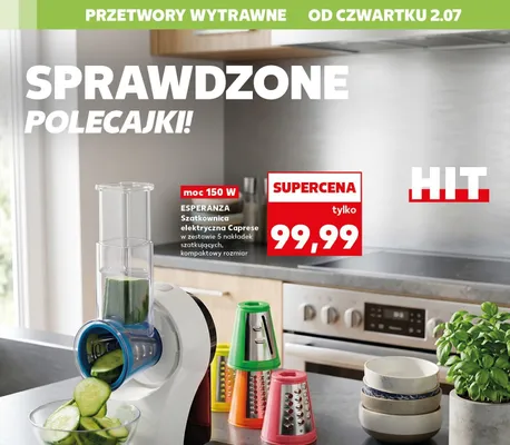 Szatkownica elektryczna Esperanza Caprese promocja w Kaufland