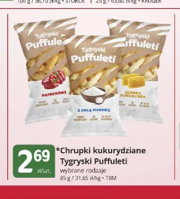 Chrupki kukurydziane Tygryski Puffuleti promocja w Marketvita