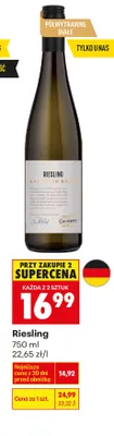 Wino Riesling La Res promocja w Biedronka