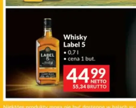 Whisky Label 5 promocja w Makro