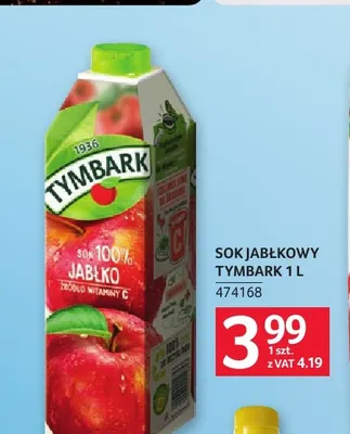 Sok jabłkowy Tymbark promocja w Selgros