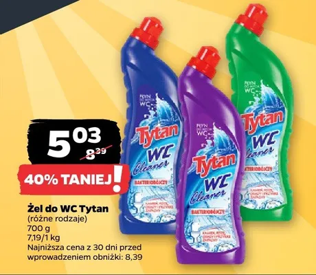 Żel do WC (różne rodzaje) promocja w Netto