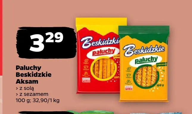 Paluchy Beskidzkie z sezamem Aksam promocja w Netto