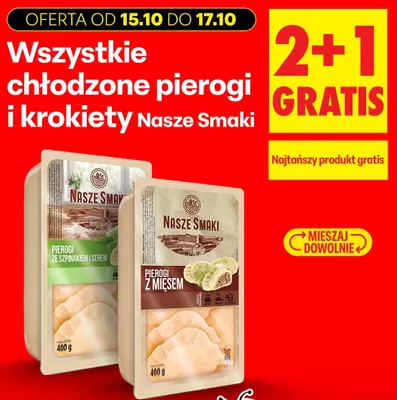 Chłodzone pierogi i krokiety Nasze Smaki promocja w Biedronka