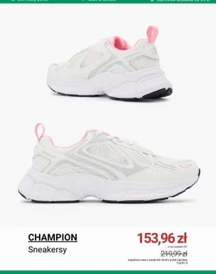 Sneakersy CHAMPION promocja w Deichmann
