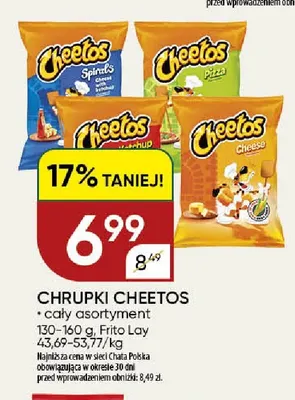 Chrupki Cheetos promocja w Chata Polska