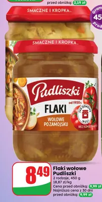 Flaki wołowe Pudliszki promocja w Dino