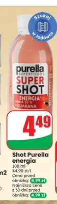 Shot Purella energia promocja w Dino