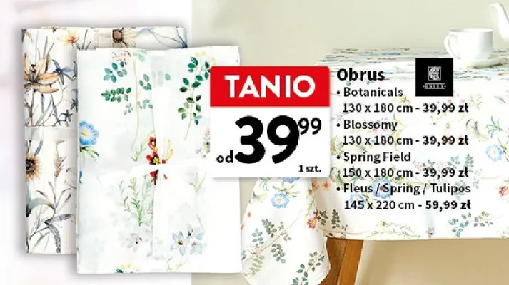 Obrus Fleurs/Spring/Tulips promocja w Intermarche