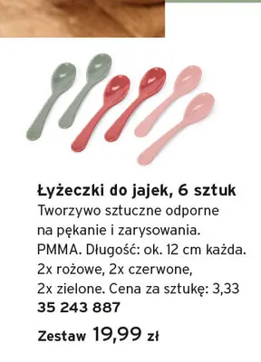 Łyżeczki do jajek 6-pak Tchibo promocja w Tchibo