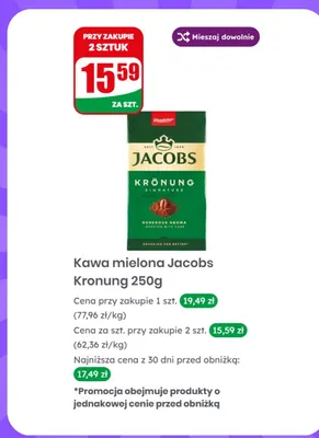 Kawa mielona Kronung promocja w Dino
