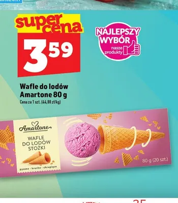 Wafle do lodów stożki Amartone promocja w TOPAZ