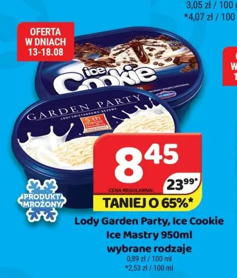 Lody Garden Party Ice Cookie Ice Mastry promocja w Delfin