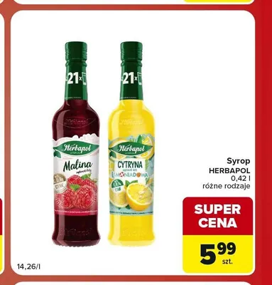 Syrop Herbapol Cytryna promocja w Carrefour Market