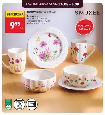 Talerzyk porcelanowy Smukee promocja w Biedronka