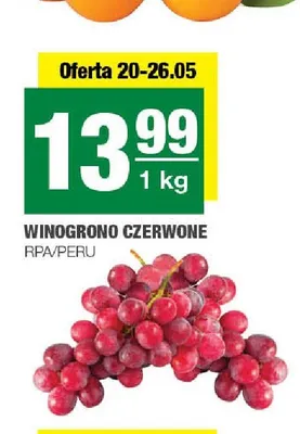 Winogrono czerwone RPA/Peru promocja w SPAR