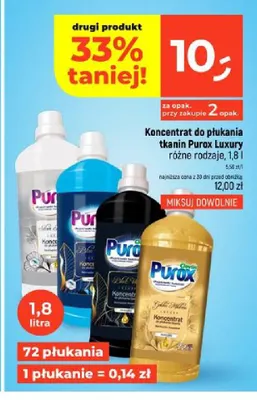 Koncentrat do płukania tkanin Purox Luxury promocja w Dealz