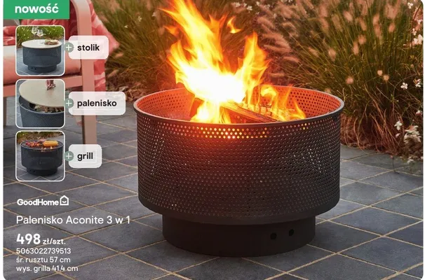 Palenisko Aconite 3 w 1 GoodHome promocja w Castorama