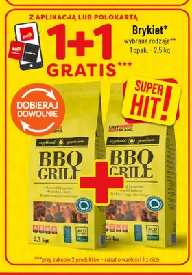 Brykiet do grilla Gryfskand Premium BBQ Grill promocja w POLOmarket