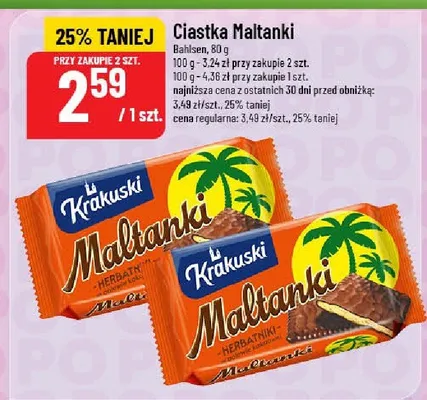 Ciastka Maltanki promocja w POLOmarket