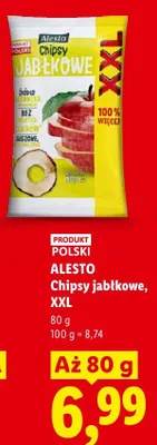 Chipsy jabłkowe XXL Alesto promocja w Lidl