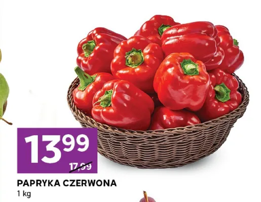 Papryka czerwona promocja w Stokrotka