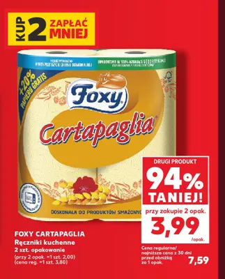 Ręczniki kuchenne Foxy Cartapaglia promocja w Kaufland