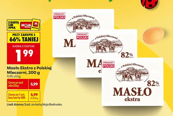Masło ekstra promocja w Biedronka
