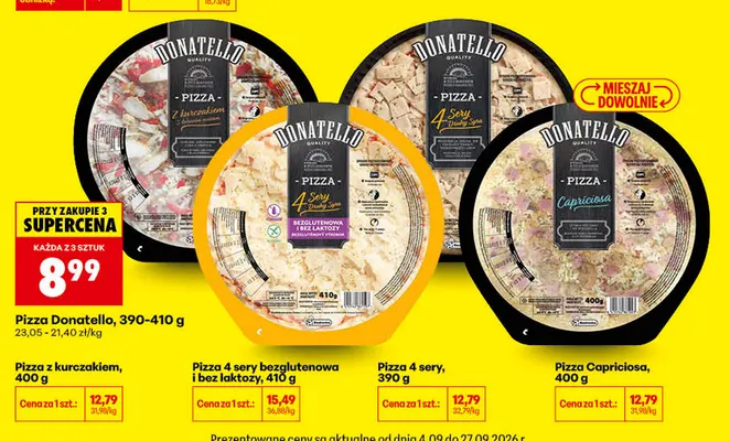 Pizza Capriciosa Donatello promocja w Biedronka