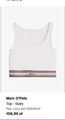 Top Marc O'Polo biały promocja w Lounge by Zalando