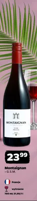 Wino czerwone Montaignan G.S.M. wytrawne Francja promocja w Netto
