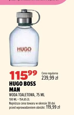 Woda toaletowa Hugo Boss Man promocja w Drogerie Natura