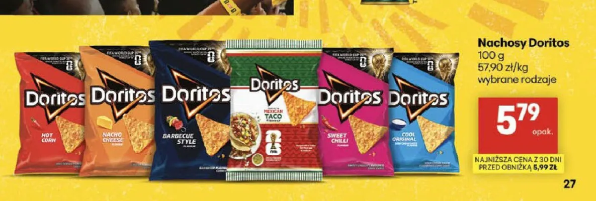 Nachosy Doritos promocja w Delikatesy Centrum