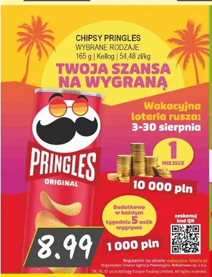 Chipsy Pringles Original promocja w Słoneczko