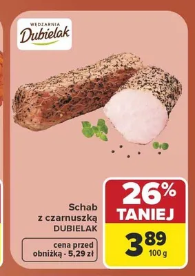 Schab z czarnuszką Dubielak promocja w Carrefour