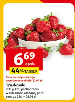 Truskawki promocja w Auchan