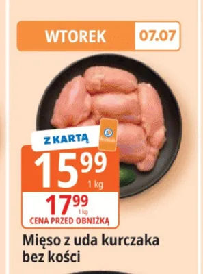 Mięso z uda kurczaka bez kości promocja w Leclerc