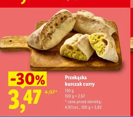 Przekąska kurczak curry promocja w Lidl