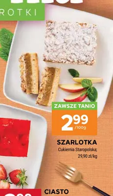 Szarlotka Cukiernia Staropolska promocja w Stokrotka