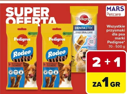 Przysmaki dla psa Rodeo, Dentastix różne rodzaje promocja w Carrefour