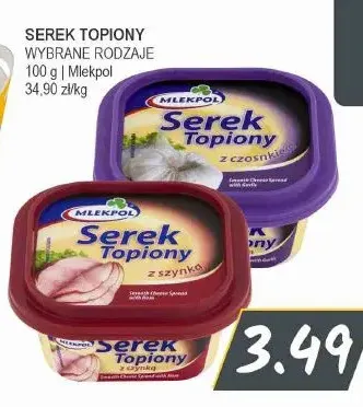 Serek topiony ze szynką Mlekpol promocja w Słoneczko