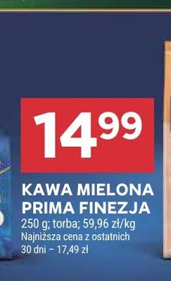 Kawa mielona Prima Finezja promocja w Stokrotka