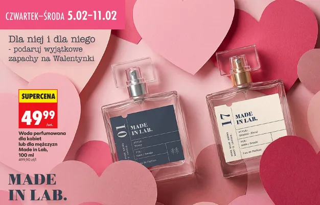 Woda perfumowana dla kobiet lub dla mężczyzn promocja w Biedronka
