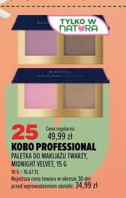 Paletka do makijażu twarzy Kobo Professional Midnight Velvet promocja w Drogerie Natura