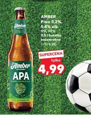 Piwo Amber APA promocja w Kaufland