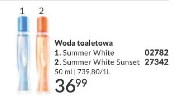 Woda toaletowa Summer White promocja w AVON