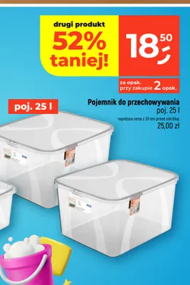 Pojemnik do przechowywania 25 l Rotho promocja w Dealz