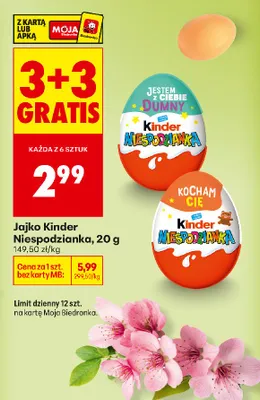 Jajko Kinder Niespodzianka promocja w Biedronka