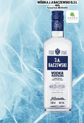 Wódka J.A. Baczewski promocja w TOPAZ