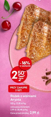 Rożek z wiśniami Aryzta promocja w Żabka